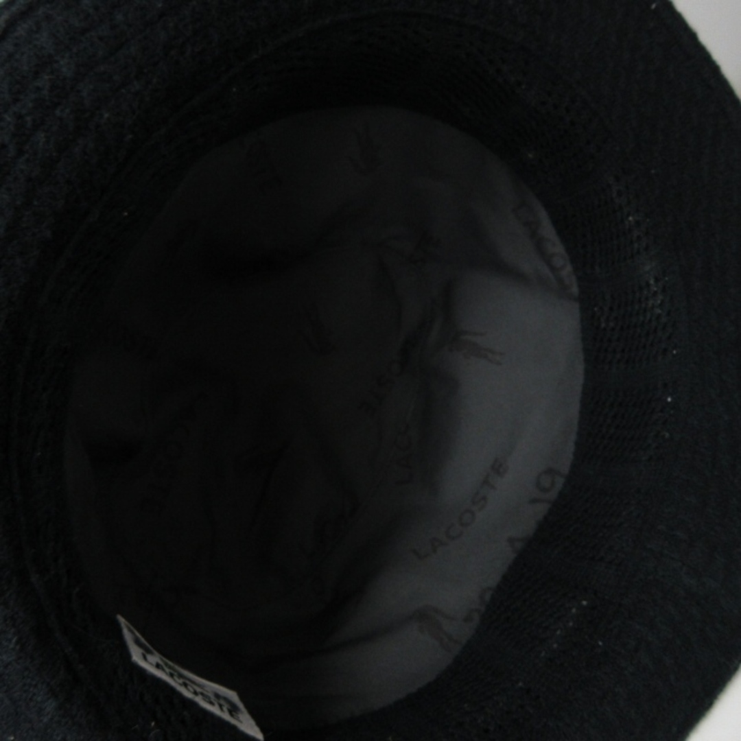 LACOSTE(ラコステ)のラコステ LACOSTE ハット 帽子 キャップ 黒 58㎝ IBO47 レディースの帽子(ハット)の商品写真