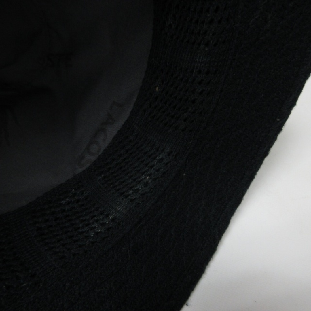 LACOSTE(ラコステ)のラコステ LACOSTE ハット 帽子 キャップ 黒 58㎝ IBO47 レディースの帽子(ハット)の商品写真