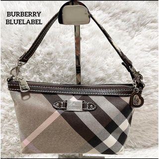 バーバリーブルーレーベル(BURBERRY BLUE LABEL)のバーバリーブルーレーベル　 ハンドバッグ バニティ　ノバチェック　ハートチャーム(ハンドバッグ)