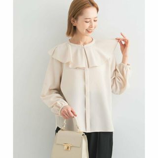 アーバンリサーチロッソ(URBAN RESEARCH ROSSO)の【beige】楊柳フリルブラウス(シャツ/ブラウス(長袖/七分))