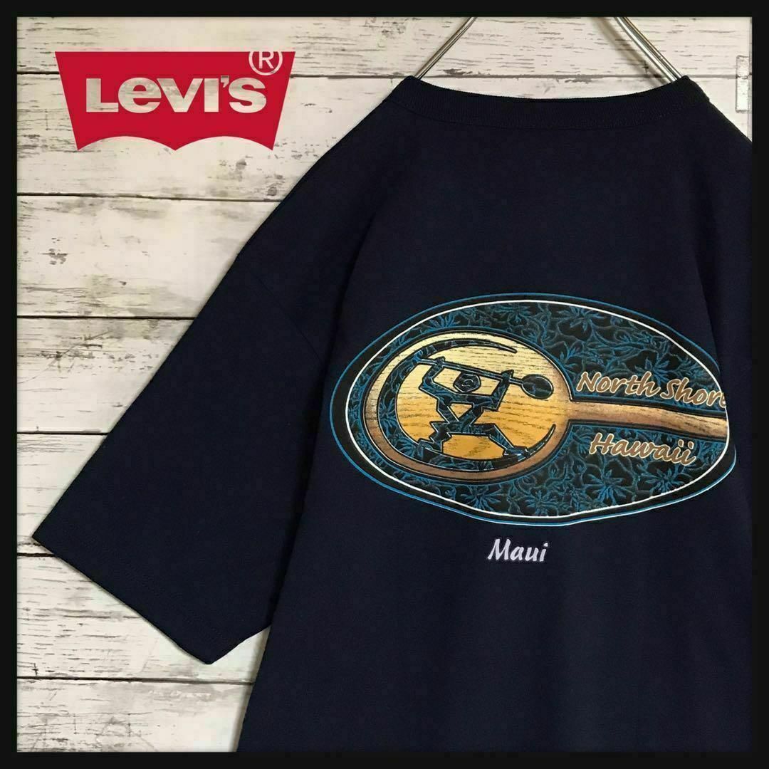 Levi's(リーバイス)の【美品】リーバイス　背面ビッグプリントTシャツ　マウイ　F609 メンズのトップス(Tシャツ/カットソー(半袖/袖なし))の商品写真