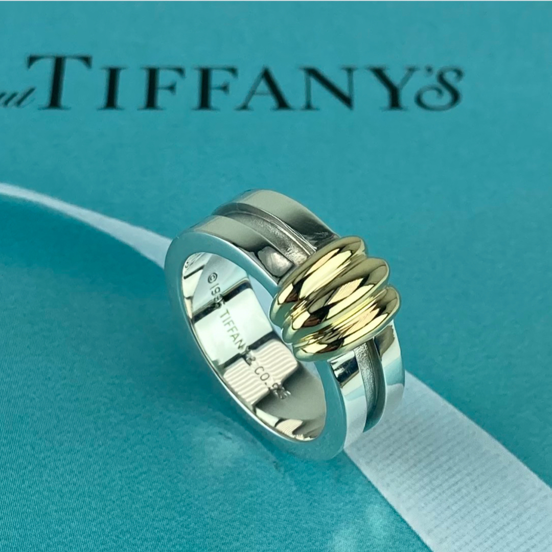 Tiffany&Co. ティファニー グルーブド ウィズ リング 925/750 Tiffany&Co. ティファニー グルーブド ウィズ リング 925/750