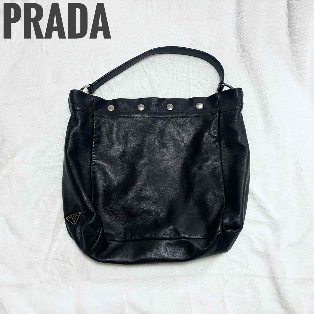 バッグY2K 2003 PRADA VINTAGE HAND BAG BLACK