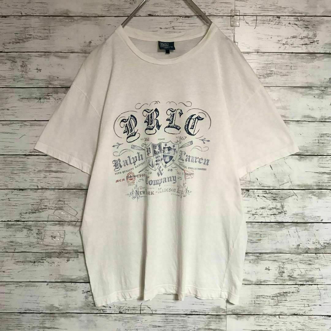 POLO RALPH LAUREN(ポロラルフローレン)の【入手困難】ポロバイラルフローレン　ビッグプリントTシャツ　ホワイト　F658 メンズのトップス(Tシャツ/カットソー(半袖/袖なし))の商品写真