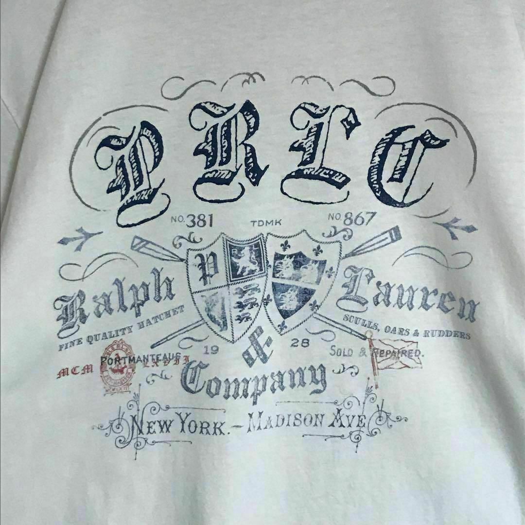POLO RALPH LAUREN(ポロラルフローレン)の【入手困難】ポロバイラルフローレン　ビッグプリントTシャツ　ホワイト　F658 メンズのトップス(Tシャツ/カットソー(半袖/袖なし))の商品写真