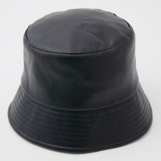 AZUL by moussy - FAUX LEATHER BUCKET HAT/フェイクレザーバケットハット