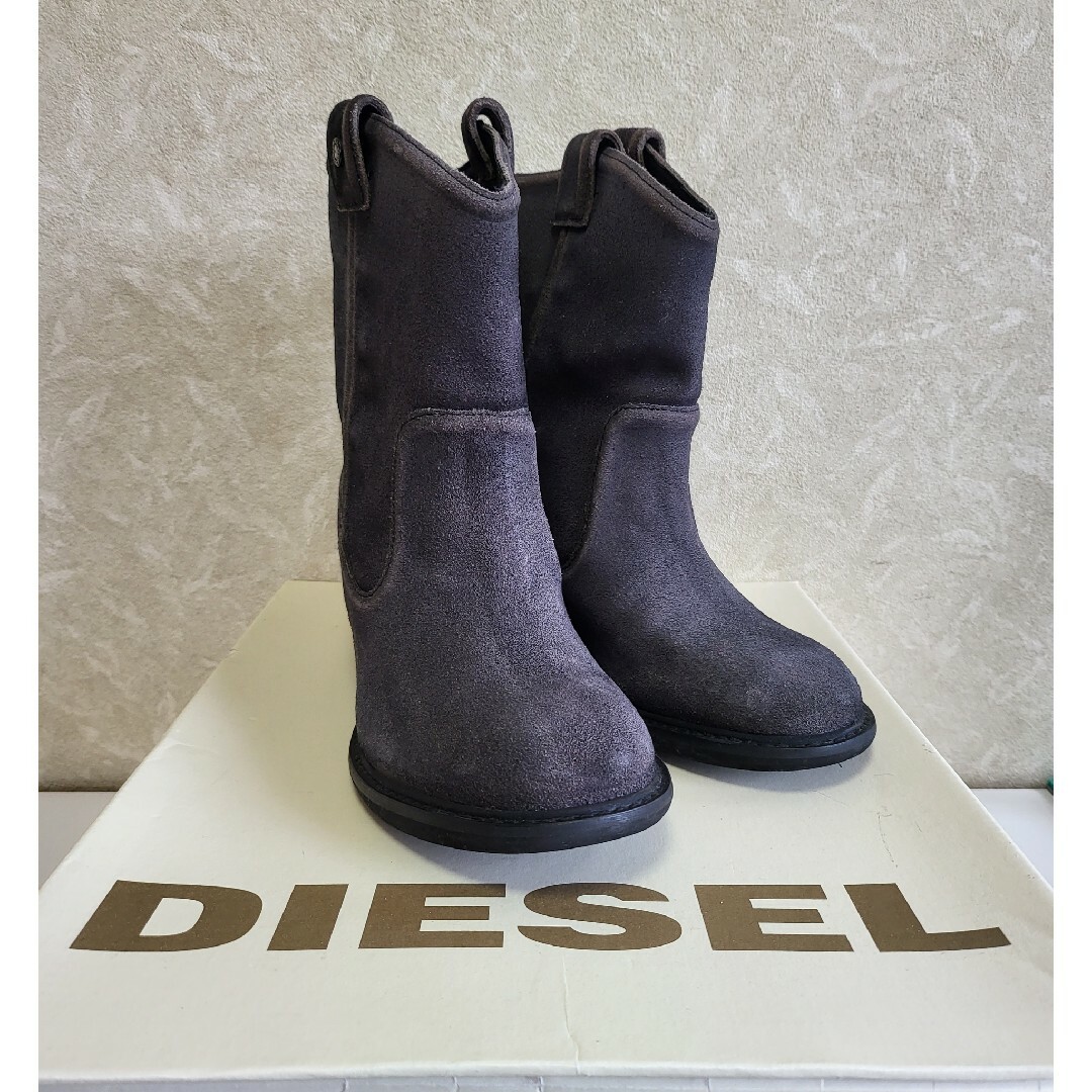 DIESEL(ディーゼル)の◆DIESEL ディーゼル◆レディース レザーペコスブーツ サイズ24.0 箱付 レディースの靴/シューズ(ブーツ)の商品写真