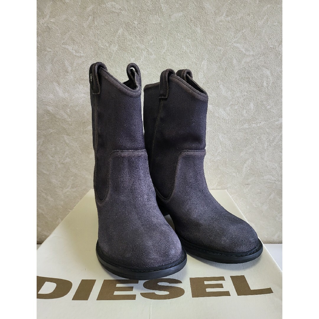 DIESEL(ディーゼル)の◆DIESEL ディーゼル◆レディース レザーペコスブーツ サイズ24.0 箱付 レディースの靴/シューズ(ブーツ)の商品写真