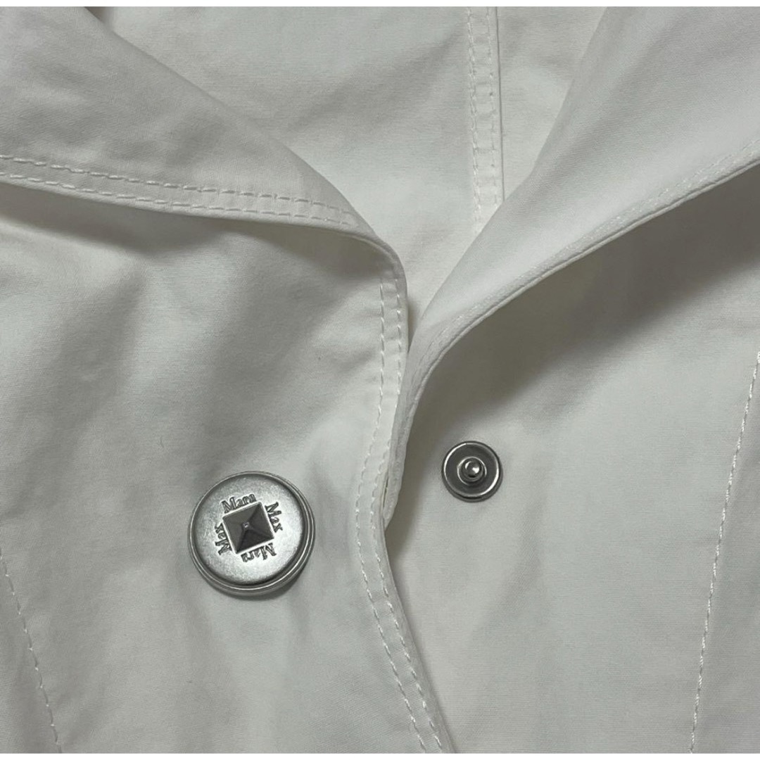 Max Mara(マックスマーラ)のMax Mara トレンチコート　ホワイト レディースのジャケット/アウター(トレンチコート)の商品写真