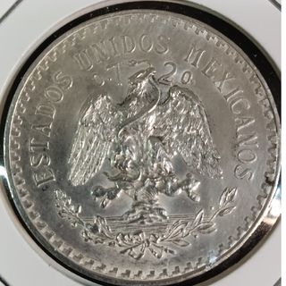 銀貨　メキシコ銀貨  １ペソ(1932年)silver 720 極美品銀貨 １枚(金属工芸)