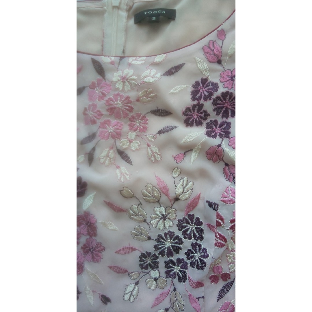 TOCCA(トッカ)のTOCCA ROCHEFORT ドレス ピンク系 レディースのワンピース(ひざ丈ワンピース)の商品写真
