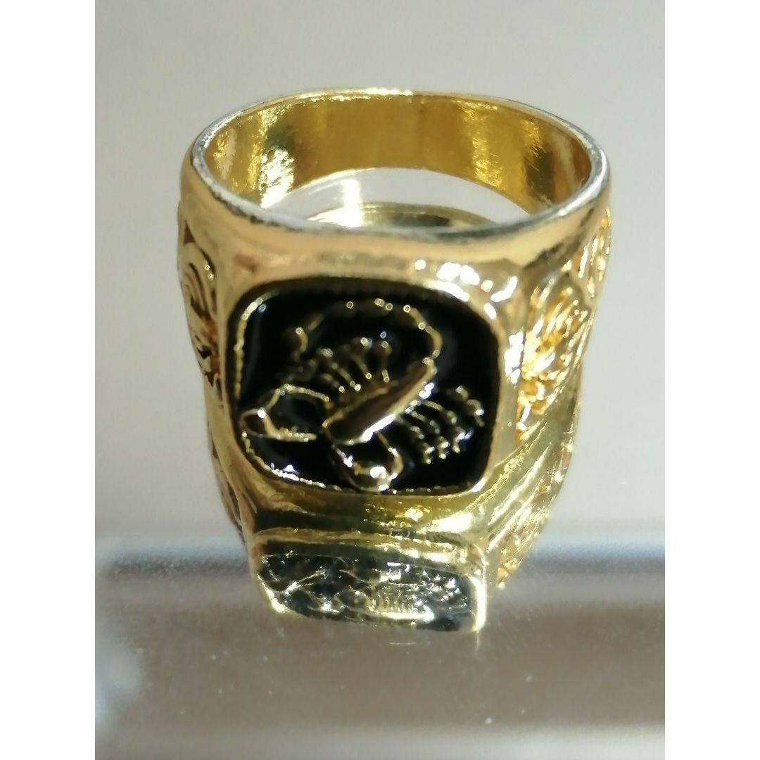【R184】リング メンズ ゴールド サソリ スコーピオン 指輪 20号 メンズのアクセサリー(リング(指輪))の商品写真