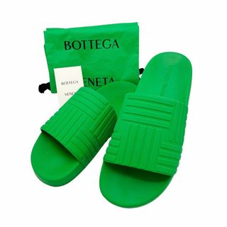 ボッテガヴェネタ(Bottega Veneta)の⭐️美品⭐️ ボッテガヴェネタ ラバー スライダー サンダル グリーン(サンダル)