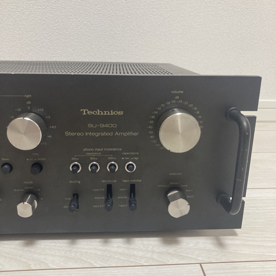 Technics(テクニクス)の希少　テクニクス　プリメインアンプ　SU-9400（中古品）　 スマホ/家電/カメラのオーディオ機器(アンプ)の商品写真