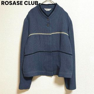 st475 ROSASE CLUB トップス 薄手羽織り くすみブルー モード(カットソー(長袖/七分))