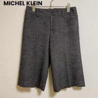 ミッシェルクラン(MICHEL KLEIN)のst478 ミッシェルクラン ハーフパンツ 秋冬 ひざ丈 センタープレスあり(ハーフパンツ)