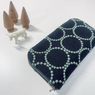 ミナペルホネン☆ラウンドファスナー長財布☆ハンドメイド(財布)