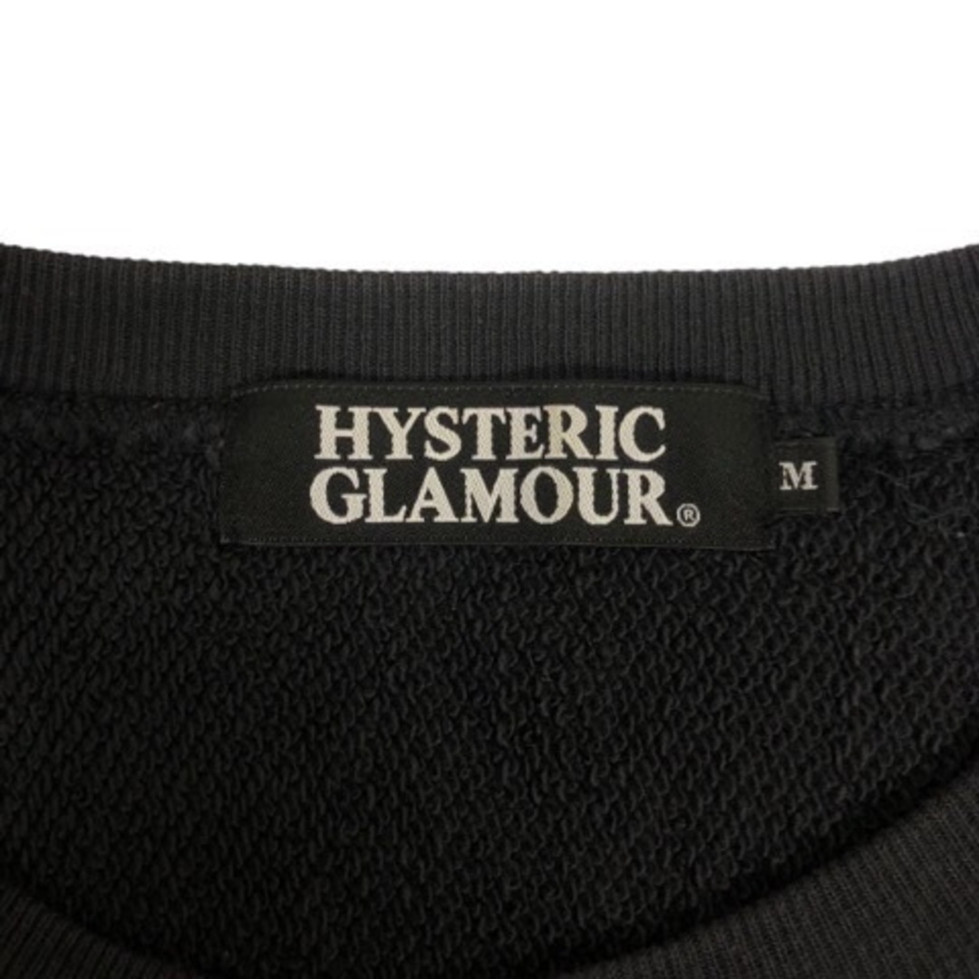 HYSTERIC GLAMOUR(ヒステリックグラマー)のHYSTERIC GLAMOUR トレーナー 長袖 プリント 黒 ピンク メンズのトップス(その他)の商品写真