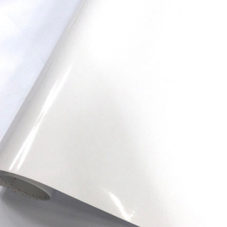 壁紙シール 光沢 ホワイト AFS-30001 50cm×3m はがせる壁紙(その他)