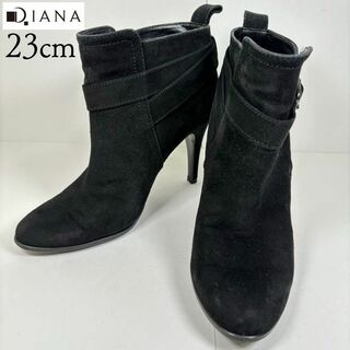 ダイアナ(DIANA)のDIANA ダイアナ 23 ベルト スエード ショートブーツ 黒(ブーツ)