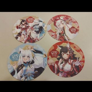 ホロライブ  コースター 白上フブキ 百鬼あやめ 大神ミオ アニメイトカフェ(キャラクターグッズ)