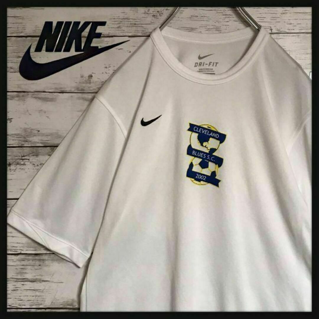 NIKE - 【美品】ナイキ 刺繍ロゴ入り半袖Tシャツ 白 ドライフィット