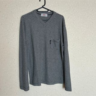 ビームス(BEAMS)のＶネックボーダーTシャツ(Tシャツ/カットソー(七分/長袖))