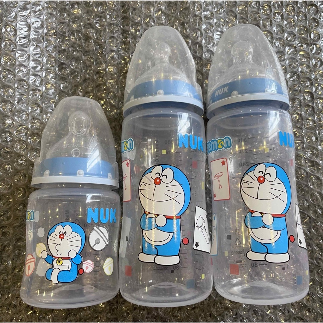 ドラえもん NUK プラスチック哺乳瓶 3本セット