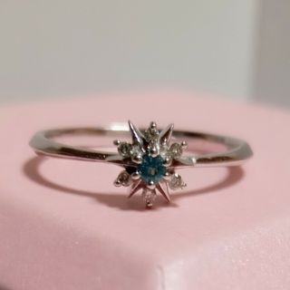 monaコレクション高品質ベキリーブルーガーネットハートシェイプリング K18 0.57ct