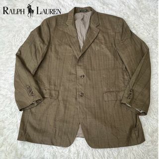 Ralph ラルフローレン　チェック　ジャケット　テーラード　カナダ製　大きめ(テーラードジャケット)