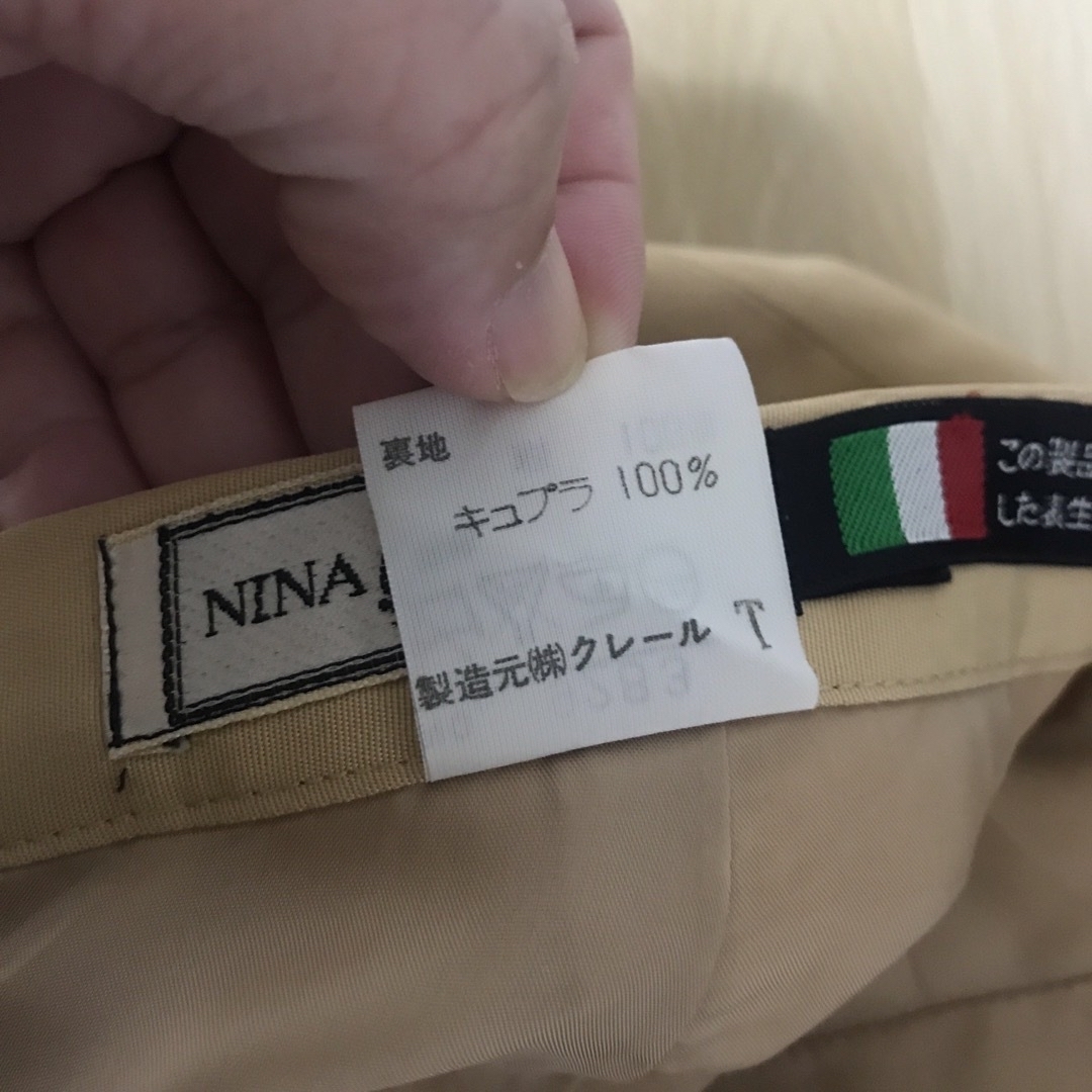 NINA RICCI(ニナリッチ)の訳ありNINA RICCI ニナリッチ　イタリア製生地　シルク100% S レディースのスカート(ひざ丈スカート)の商品写真