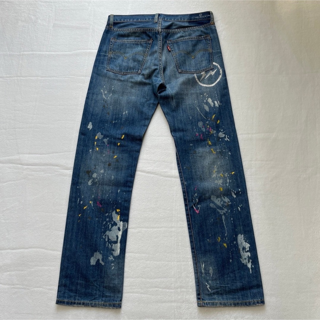 Levi's(リーバイス)の【世界限定501本】LVC×FRAGMENT ペンキ飛びデザイン デニム メンズのパンツ(デニム/ジーンズ)の商品写真