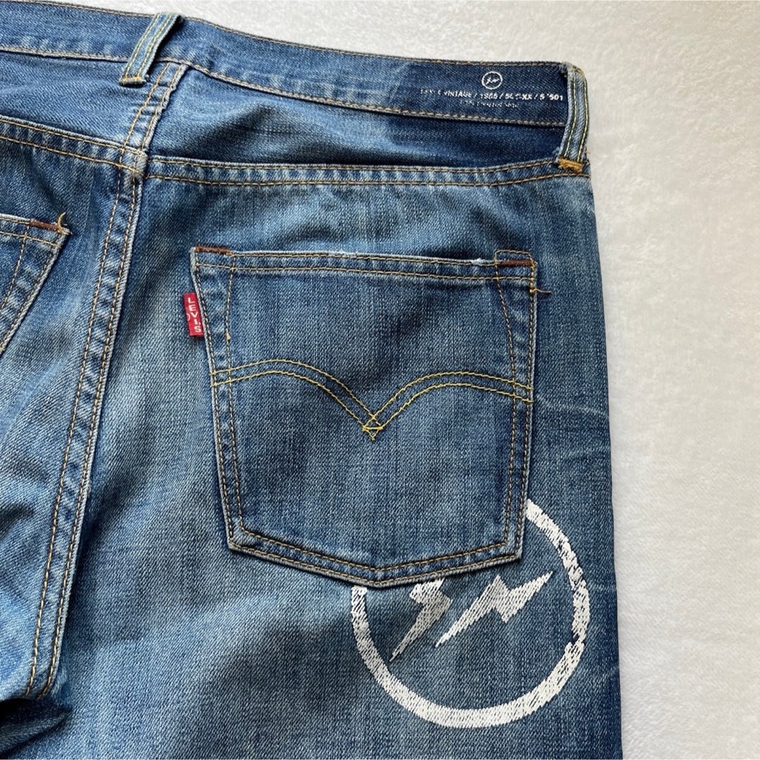 Levi's(リーバイス)の【世界限定501本】LVC×FRAGMENT ペンキ飛びデザイン デニム メンズのパンツ(デニム/ジーンズ)の商品写真