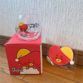 ビーティーイシビル(BT21)の【箱付き】BT21 グラス コースター セット(キャラクターグッズ)