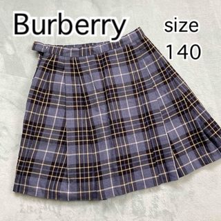 バーバリー(BURBERRY)のバーバリー　プリーツスカート　チェック　140(スカート)