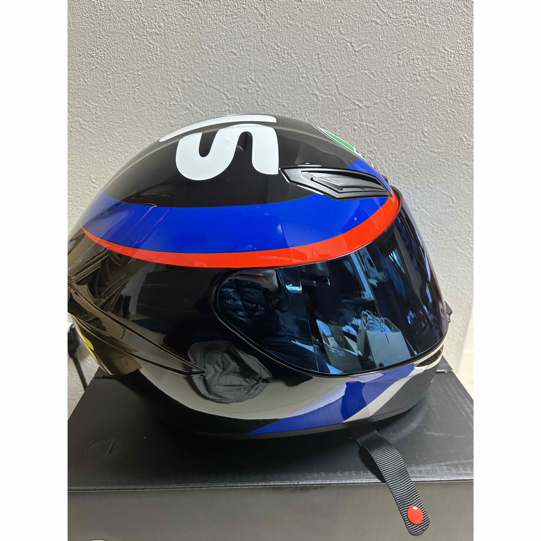 新品!agv フルフェイスヘルメットK1 Lサイズ　sky ミラーシールド付き