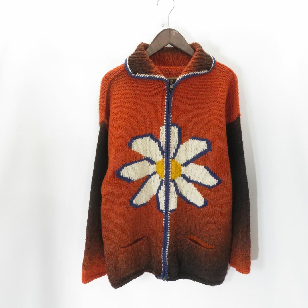 OLD ECUADOR KNIT ZIP JACKET DAISY採寸