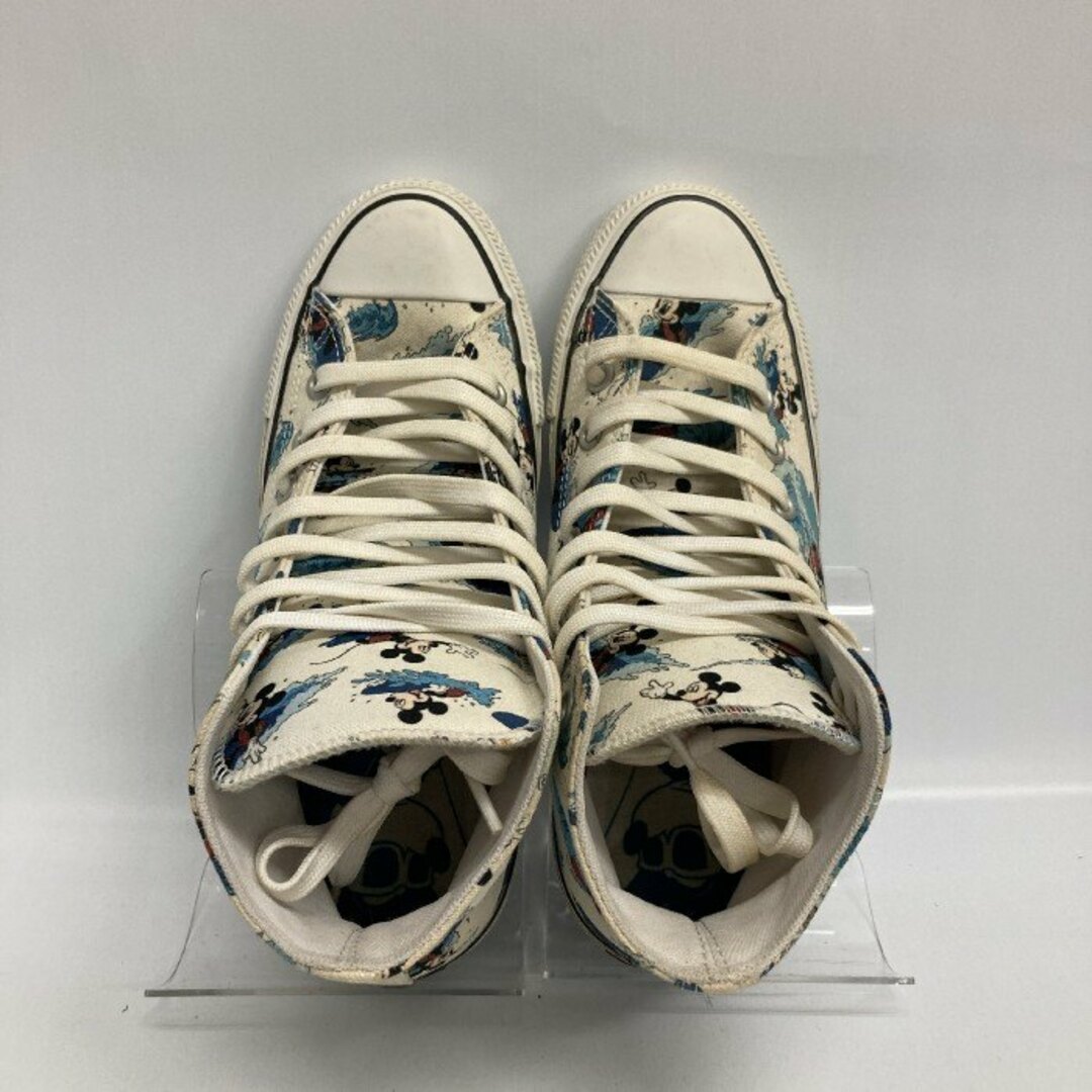 CONVERSE(コンバース)の★CONVERSE コンバース ALL STAR 100 MICKEY MOUSE SURFIN HI ハイカットスニーカー ホワイト×ネイビー size25cm メンズの靴/シューズ(スニーカー)の商品写真