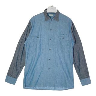 ウエアハウス(WAREHOUSE)の★WAREHOUSE ウェアハウス DUCK DIGGER 2トーンシャンブレーシャツ ブルー×グレー size40(シャツ)