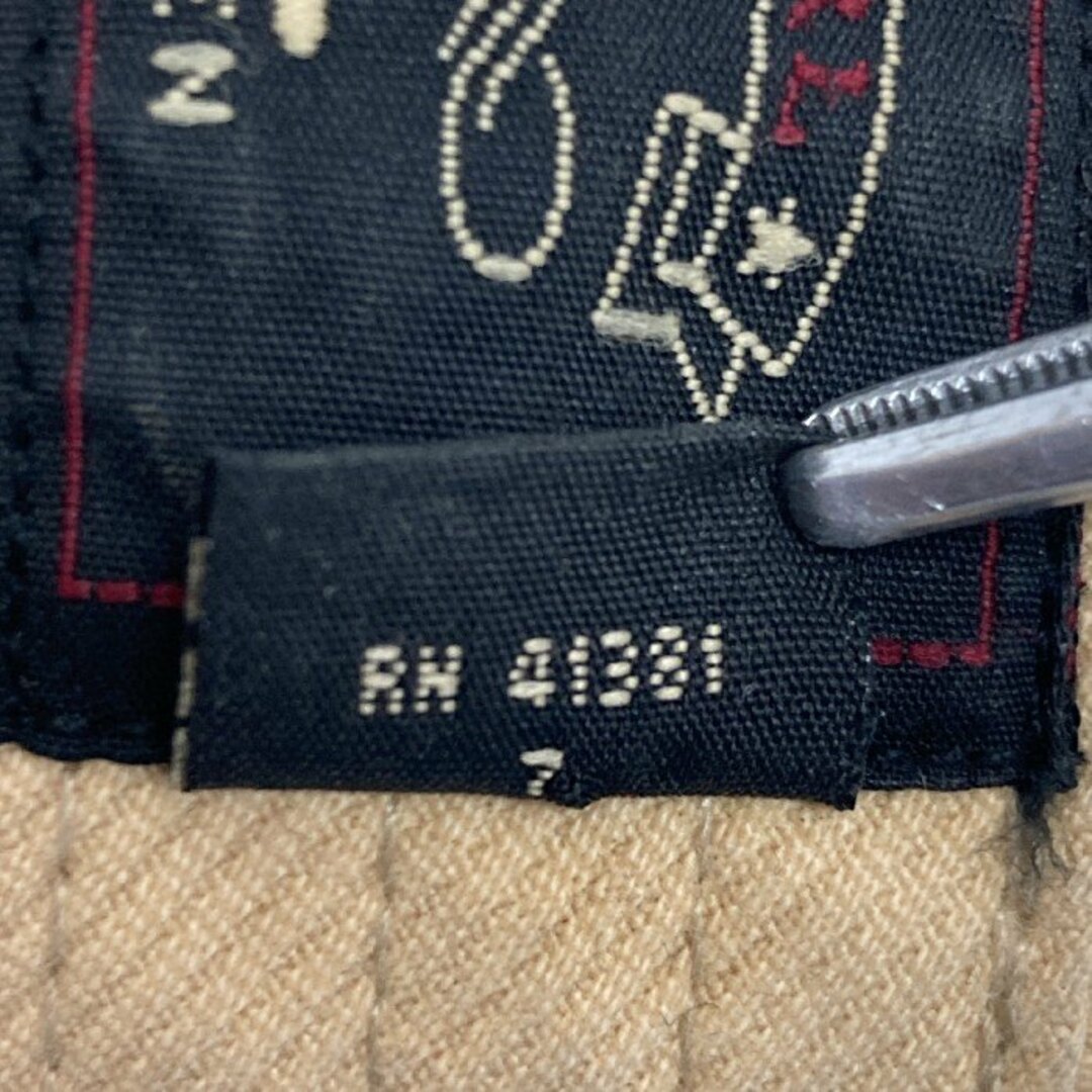 RRL(ダブルアールエル)の★RRL RALPH LAUREN ダブルアールエル ラルフローレン レザーブリム 6パネル キャップ ナチュラル×ブラウン size- メンズの帽子(キャップ)の商品写真