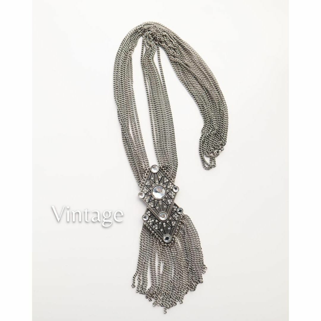 VINTAGE - 【vintage】シルバーカラー ごつめ ジャラジャラ ネックレス Y2Kの通販 by 古着屋Arie|ヴィンテージならラクマ VINTAGE - 【vintage】シルバーカラー ごつめ ジャラジャラ ネックレス Y2Kの通販 by 古着屋Arie|ヴィンテージならラクマ