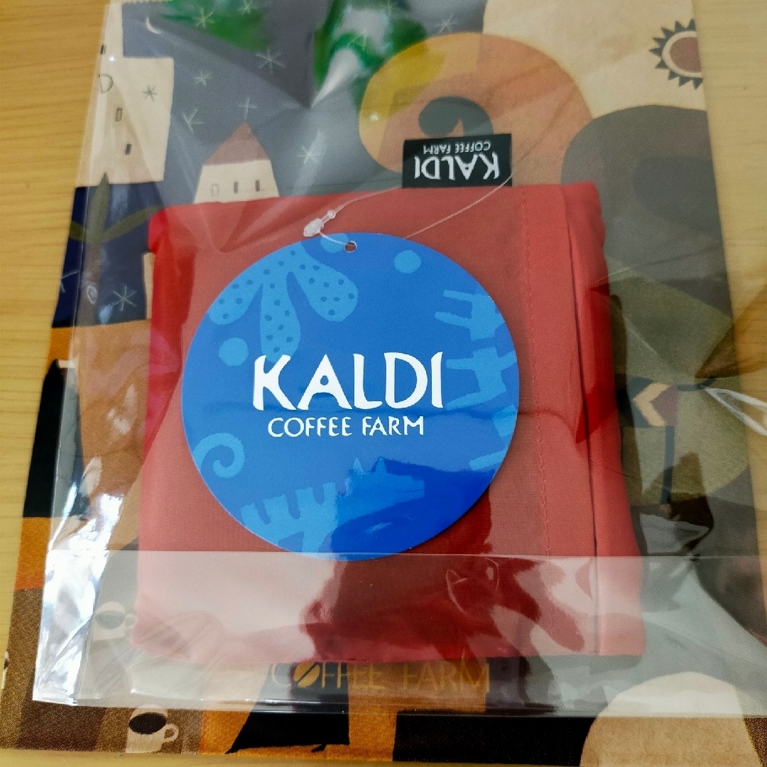 KALDI(カルディ)のカルディ　オリジナルエコバッグ　ブルー エンタメ/ホビーのコレクション(ノベルティグッズ)の商品写真