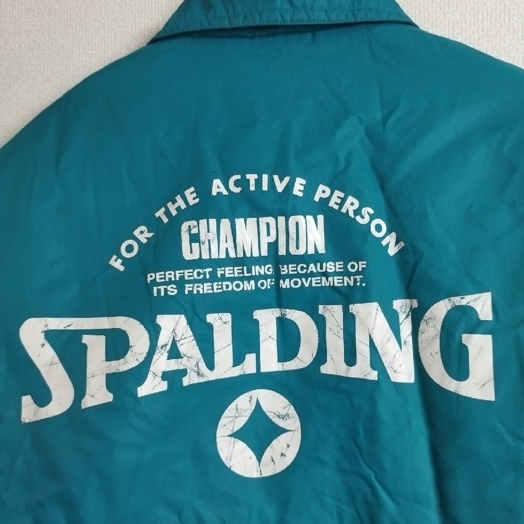 SPALDING(スポルディング)のSPALDNG コーチジャケット 裏起毛 刺繍ロゴ バックプリント ストリート メンズのジャケット/アウター(ブルゾン)の商品写真