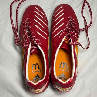 アディダス(adidas)のアディダス・マクドナルドコラボ　サッカー・フットサルシューズ　28cm レッド(シューズ)