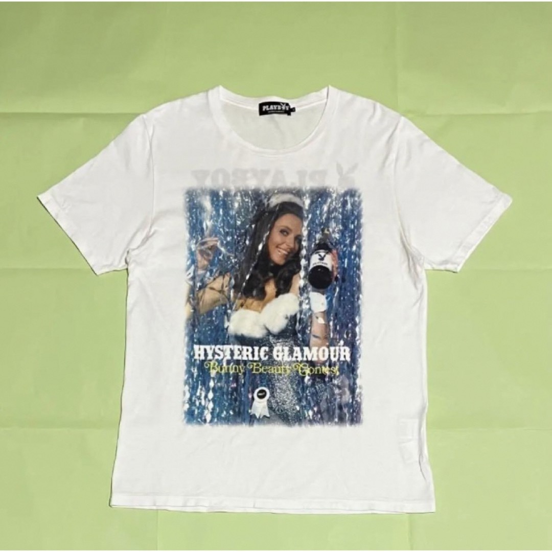 HYSTERIC GLAMOUR(ヒステリックグラマー)のHYSTERIC GLAMOUR×PLAYBOY　コラボTシャツ　ヒスガール メンズのトップス(Tシャツ/カットソー(半袖/袖なし))の商品写真