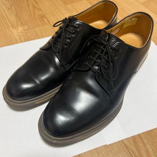 ビンテージ品/イングランド★Barker/バーカー★本革フルブローグ/ウイングチップ【8.5/27.0/黒】グッドイヤー製法/ドレスシューズ◆XB-129 #BUZZBERG　-XB-129-5th約105ｃｍアウトソール