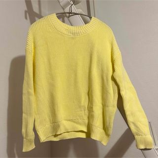 バナナリパブリック(Banana Republic)のバナナリパブリック　黄色　シャーベットイエロー　ニット　美品(ニット/セーター)