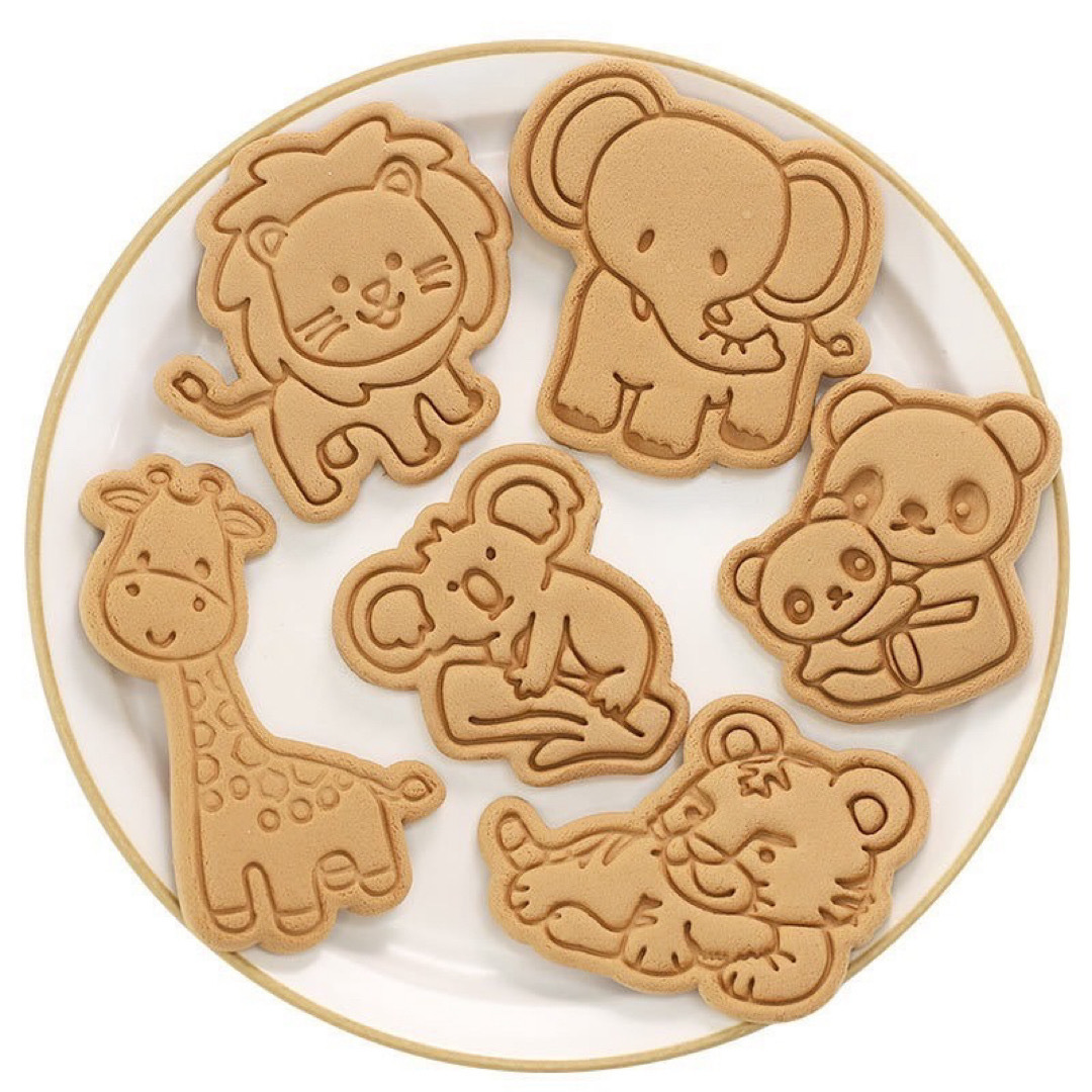 お弁当 クッキーキャラ弁 型 お菓子作り かわいい 8個セット インテリア/住まい/日用品のキッチン/食器(調理道具/製菓道具)の商品写真