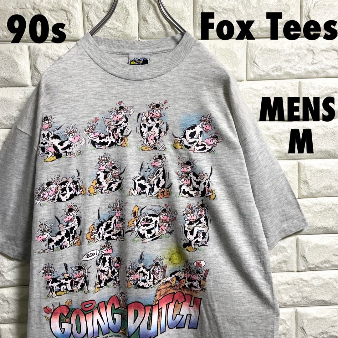 激レア　90s US古着　Fox Tees  半袖Tシャツ　エロT Mサイズ メンズのトップス(Tシャツ/カットソー(半袖/袖なし))の商品写真