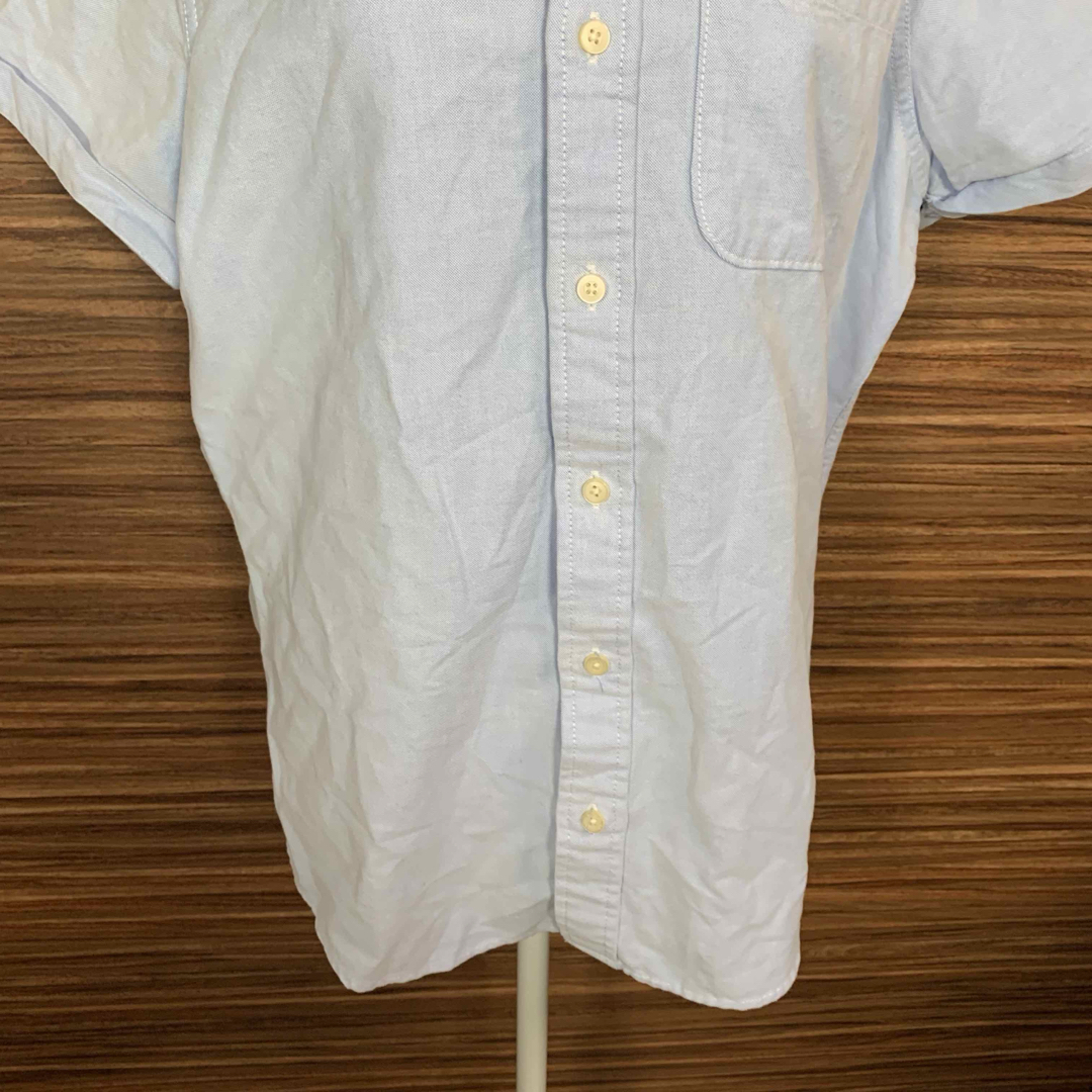 Abercrombie&Fitch(アバクロンビーアンドフィッチ)のアバクロンビー & フィッチ シャツ XL 水色 ブルー 半袖 ワンポイント メンズのトップス(シャツ)の商品写真